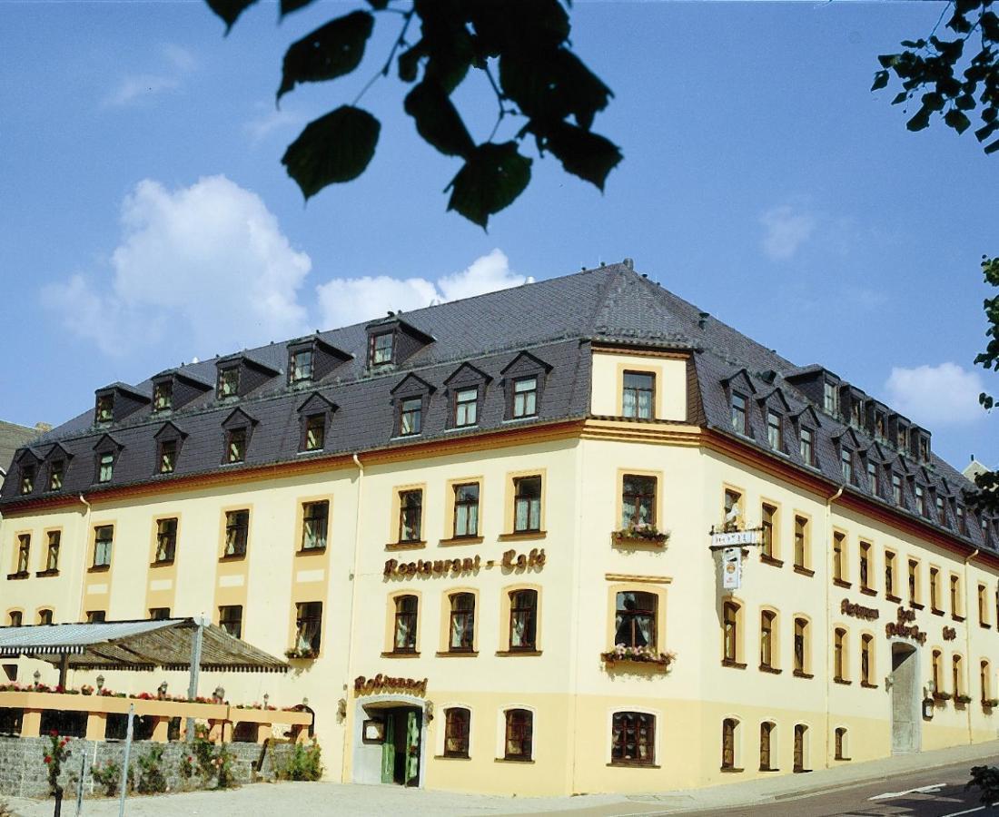 Hotel Weisses Ross Marienberg Bagian luar foto